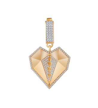 EMA Taşlı Kalp Charm