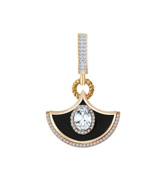 EMA Siyah Taşlı Charm
